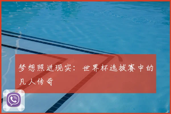梦想照进现实：世界杯选拔赛中的凡人传奇