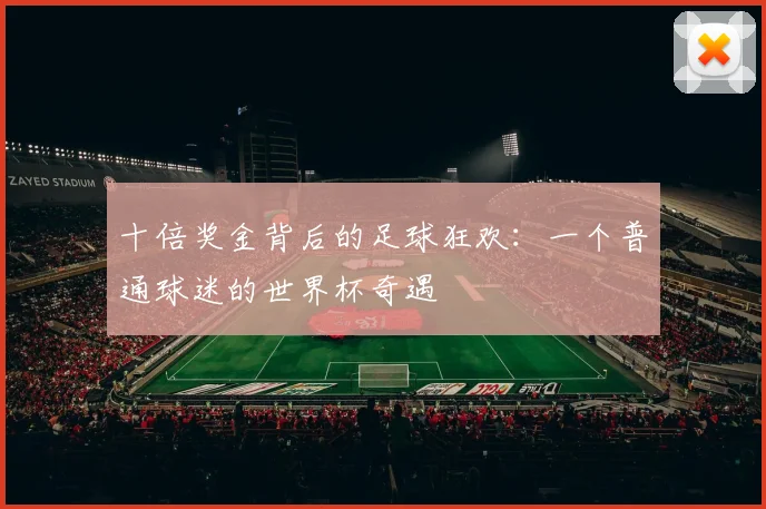 十倍奖金背后的足球狂欢：一个普通球迷的世界杯奇遇